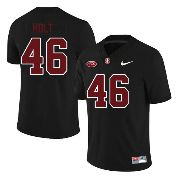 Men #46 Chico Holt Stanford Cardinal 2024 ACC Conference College Football Jerseys Stitched-Black